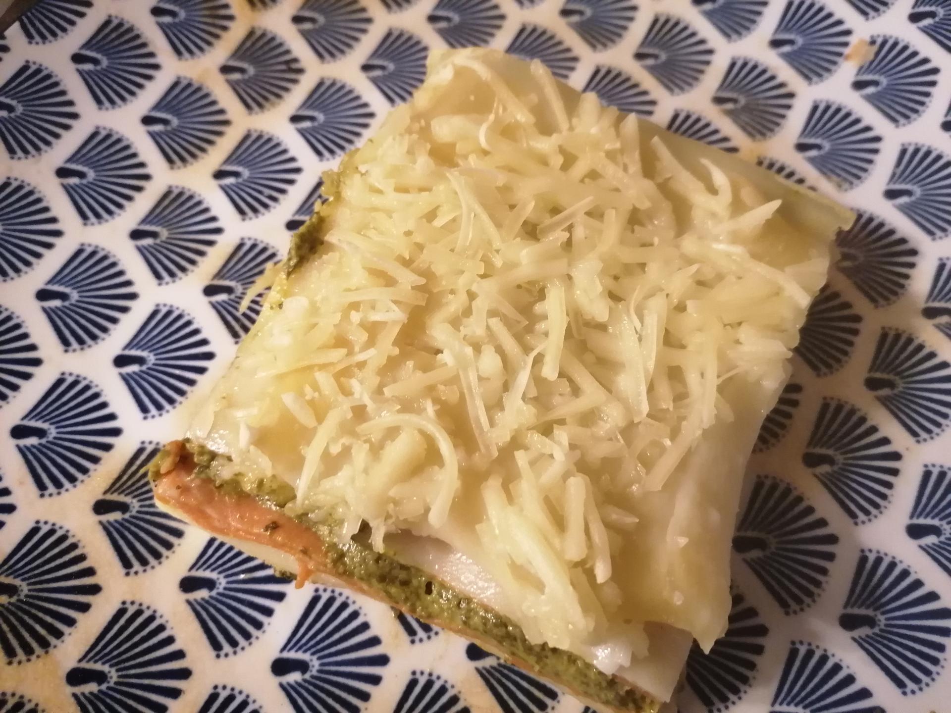 Lasagnes solmon épinard