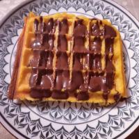 Dessert : Gaufre de patate douce au chocolat